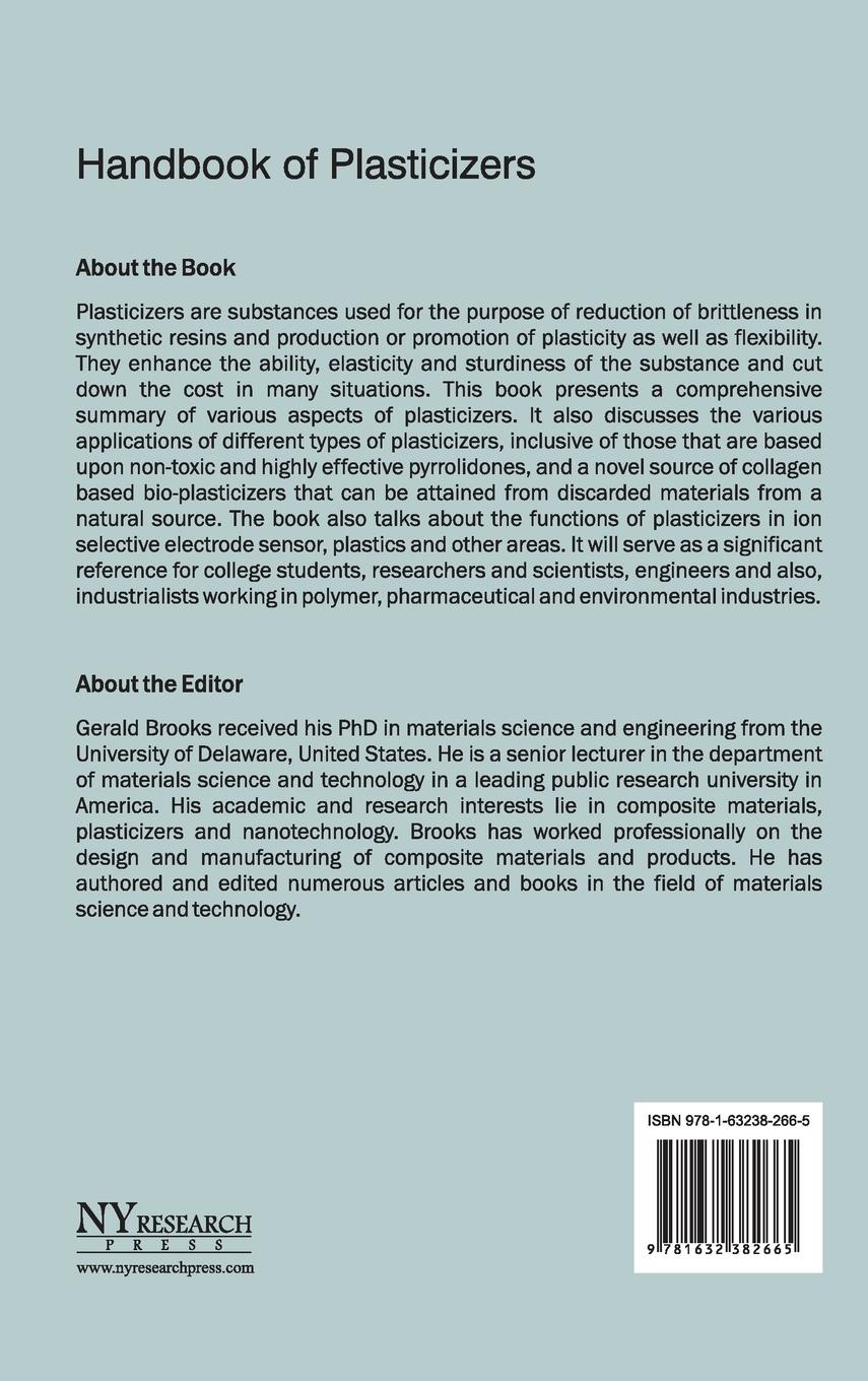 Rückseitencover Handbook of Plasticizers