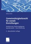 Vorderes Coverbild Gemeinnützigkeitsrecht für soziale Einrichtungen