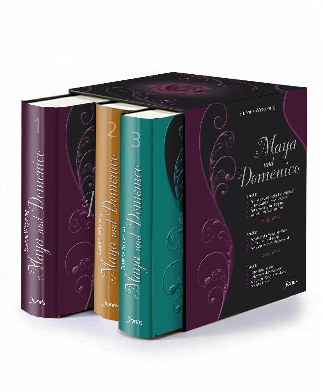 Vorderes Coverbild Die komplette "Maya und Domenico"-Serie im Schuber (3 Bücher)