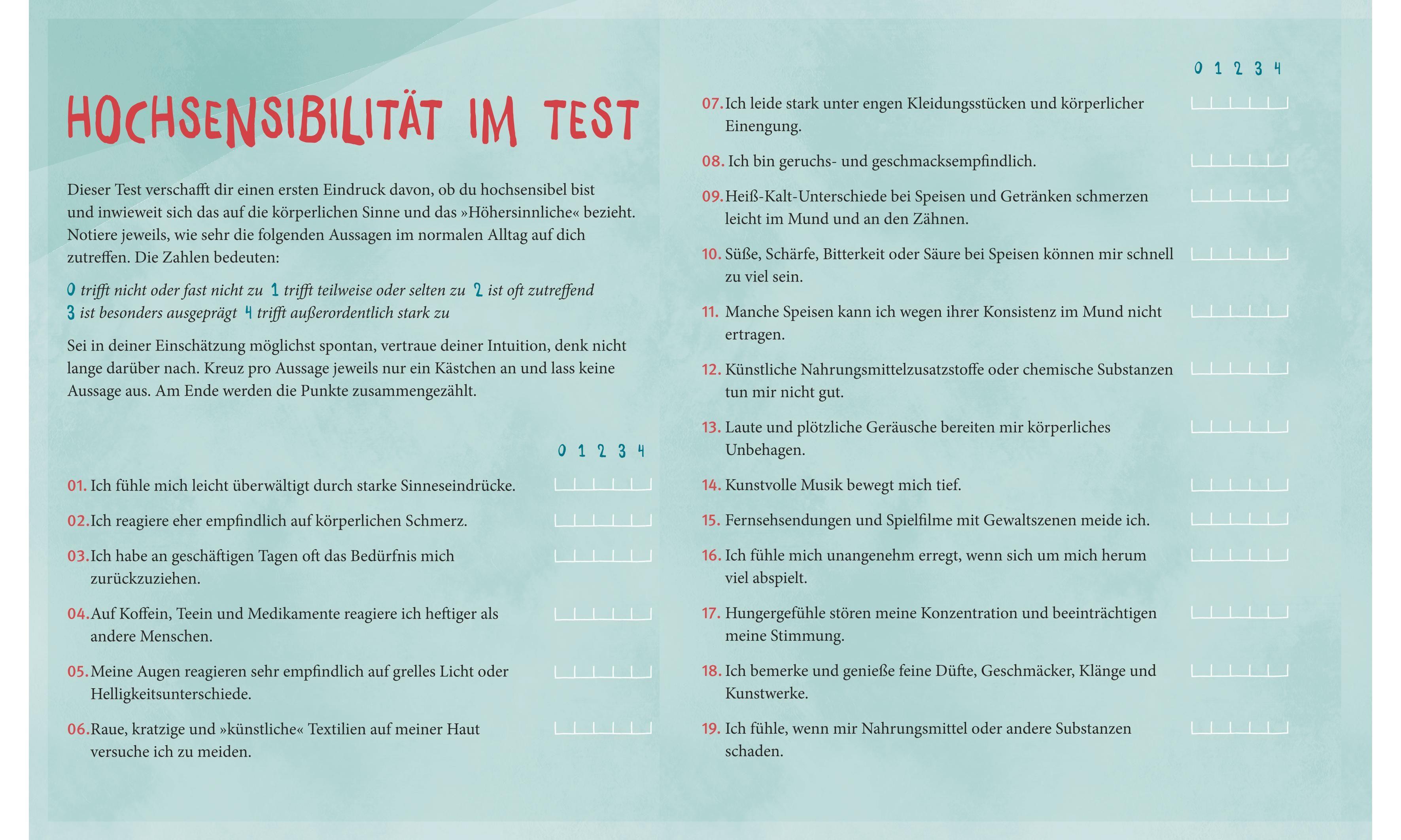 Beispielinhalt (Bild) Ich spüre was, was du nicht spürst