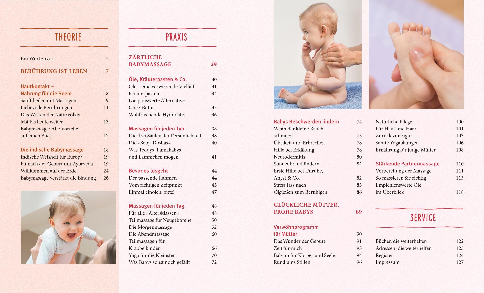 Beispielinhalt (Bild) Babymassage