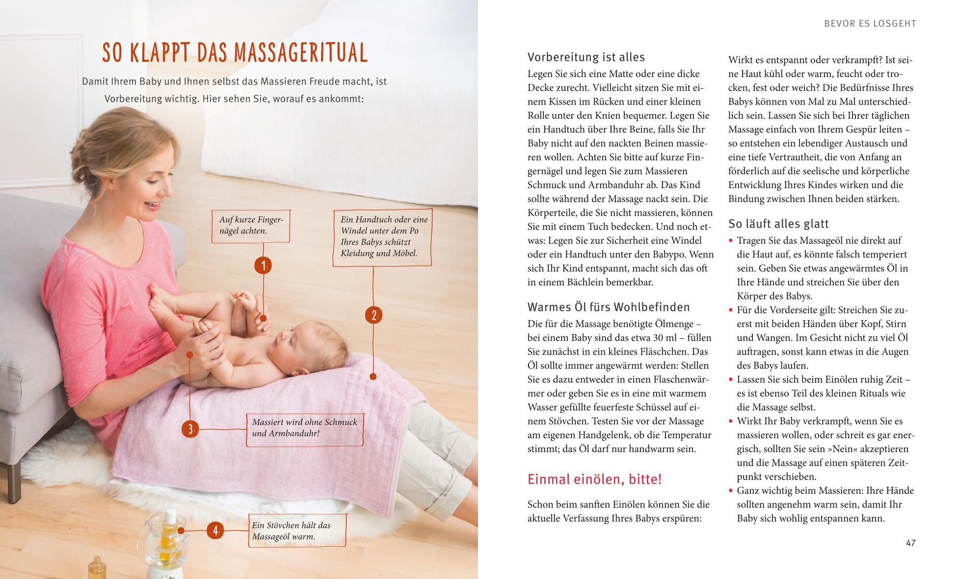 Beispielinhalt (Bild) Babymassage