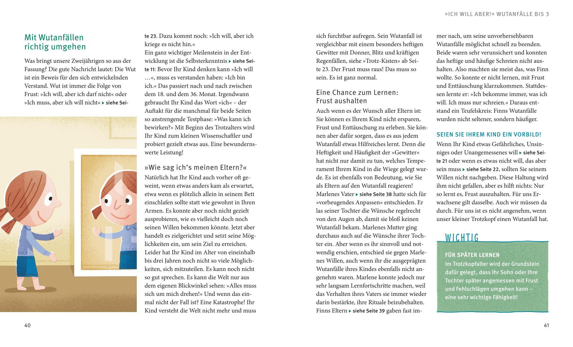 Beispielinhalt (Bild) Gelassen durch die Trotzphase