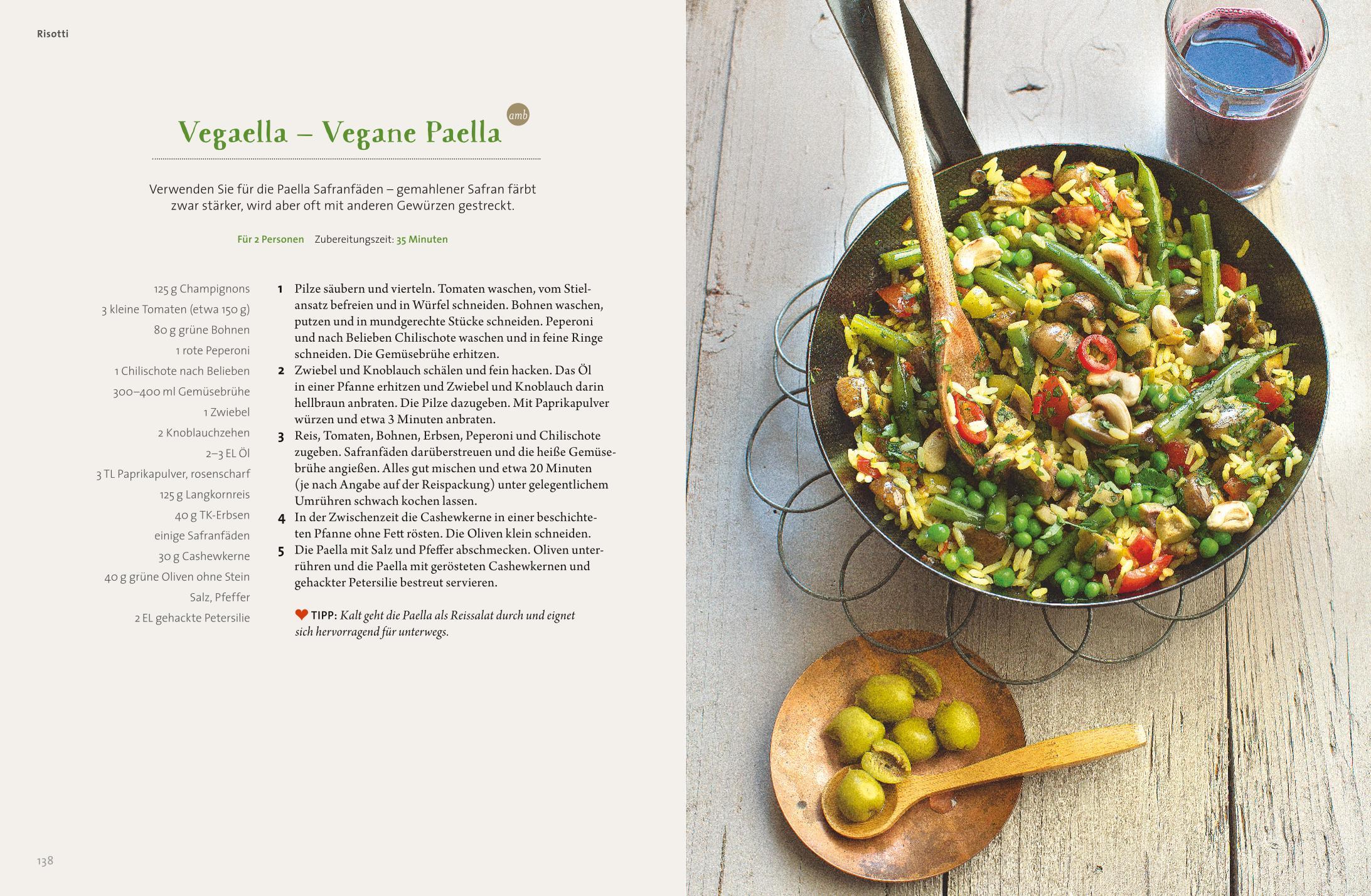 Beispielinhalt (Bild) Peace Food - Vegan einfach schnell