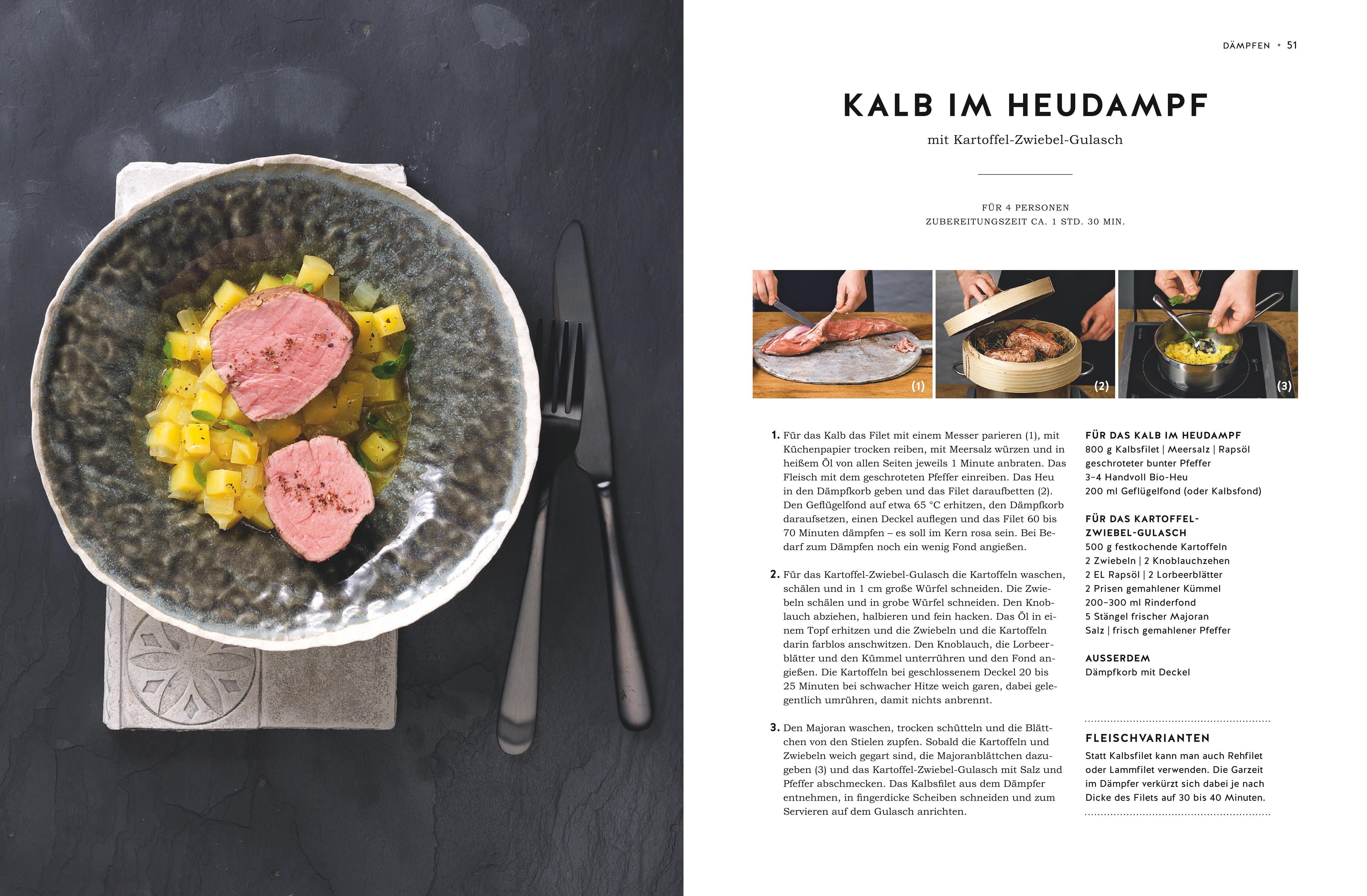 Beispielinhalt (Bild) Dämpfen und Sous-vide