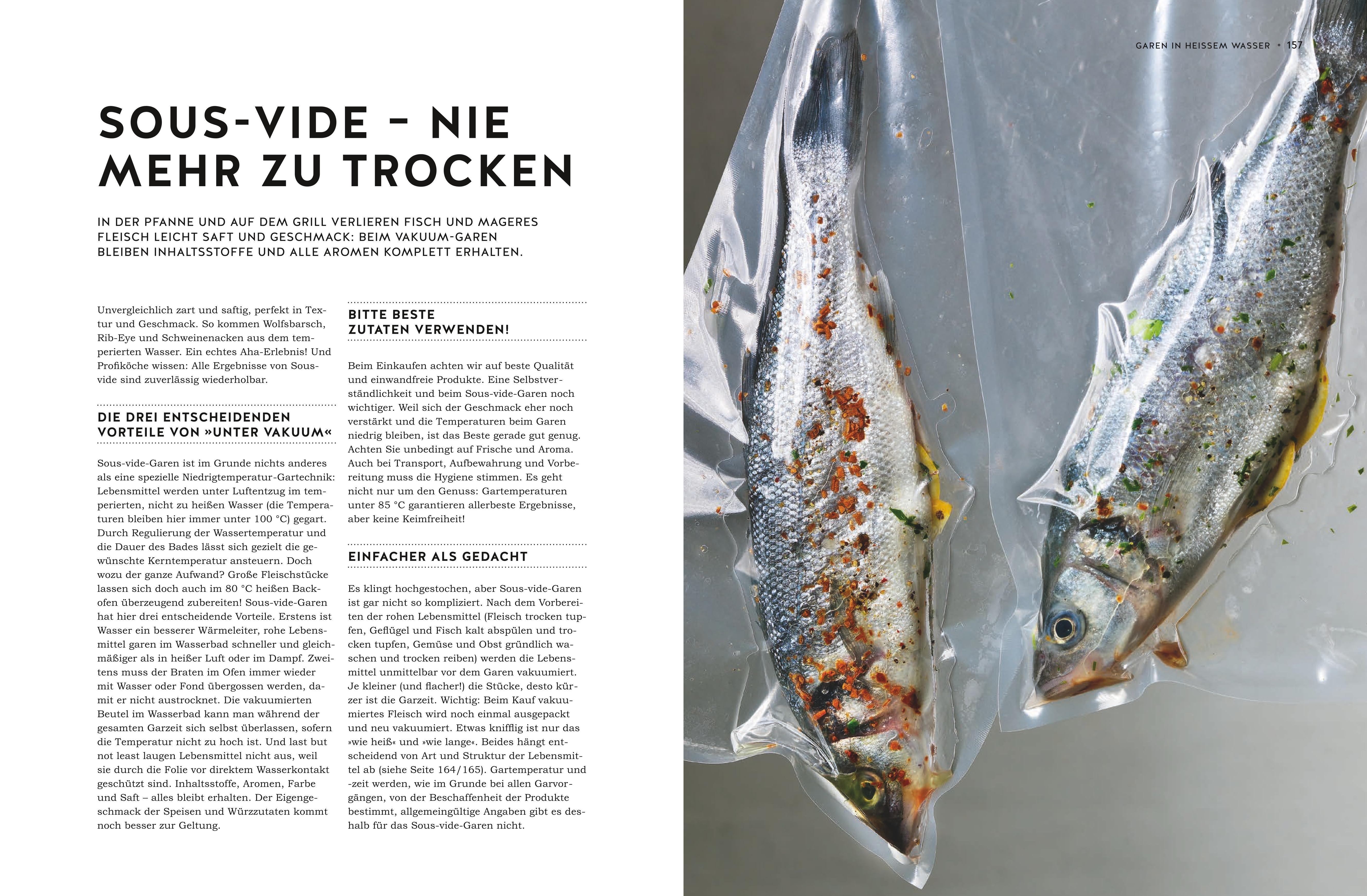 Beispielinhalt (Bild) Dämpfen und Sous-vide