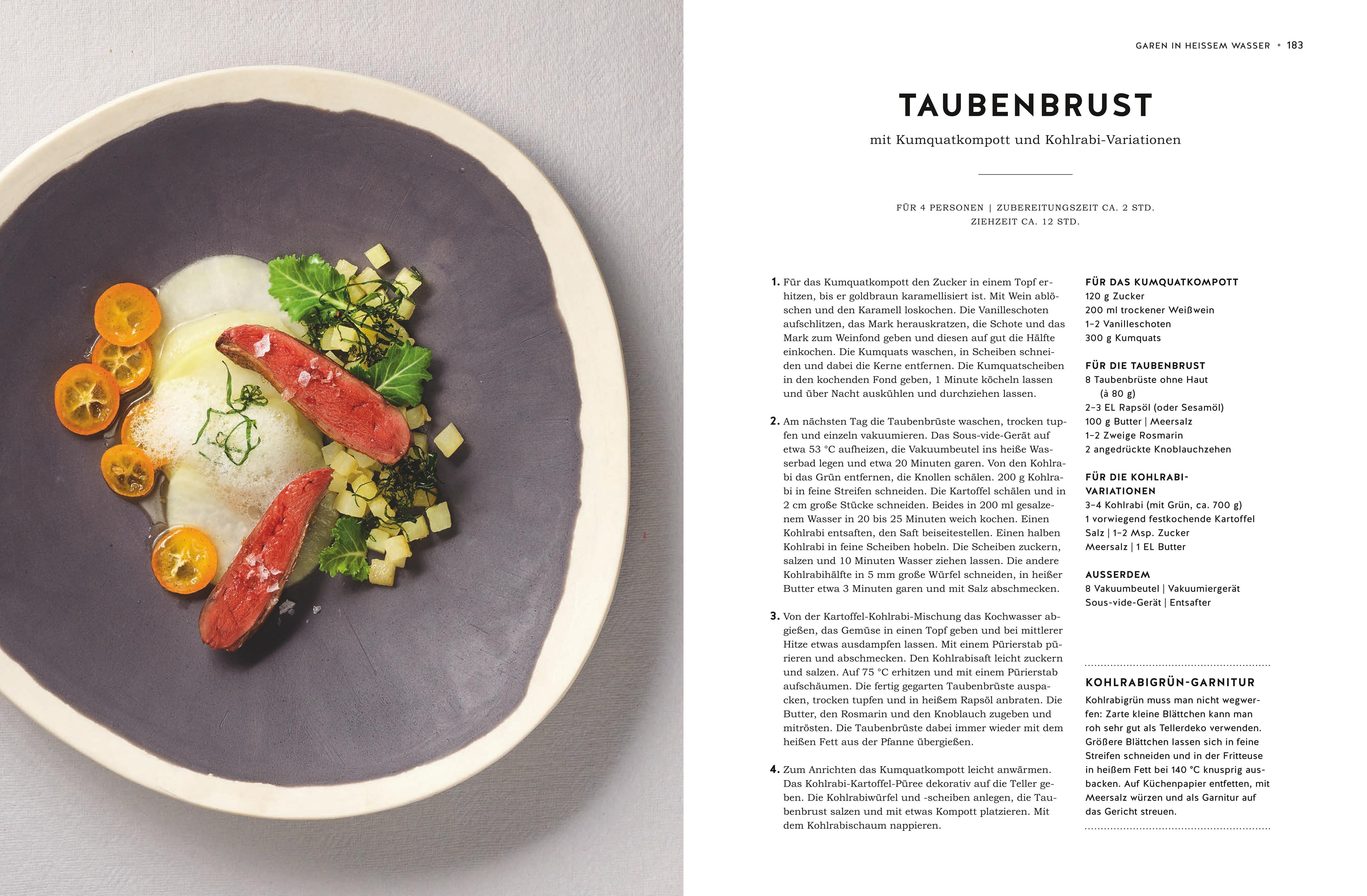 Beispielinhalt (Bild) Dämpfen und Sous-vide