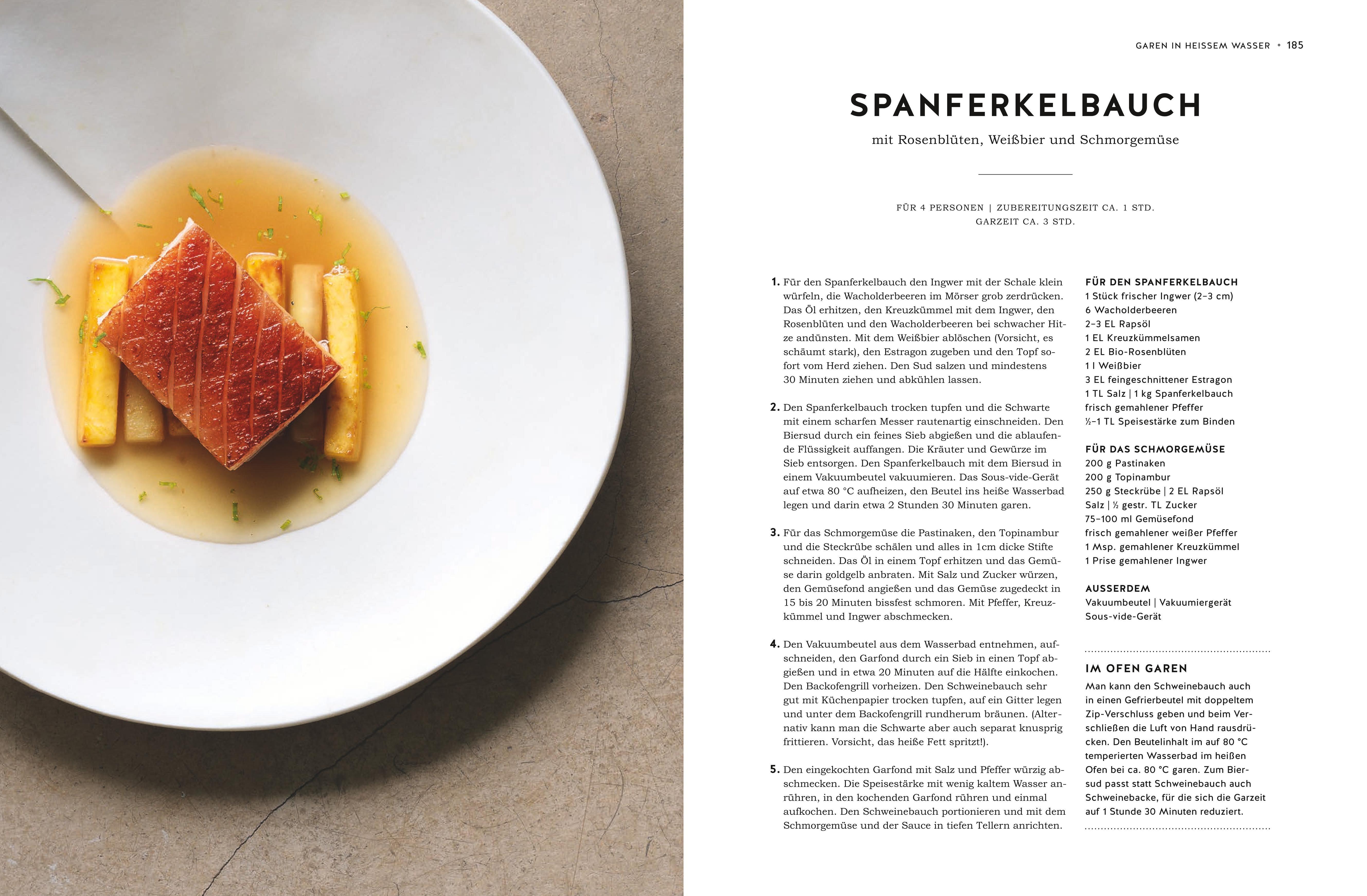 Beispielinhalt (Bild) Dämpfen und Sous-vide