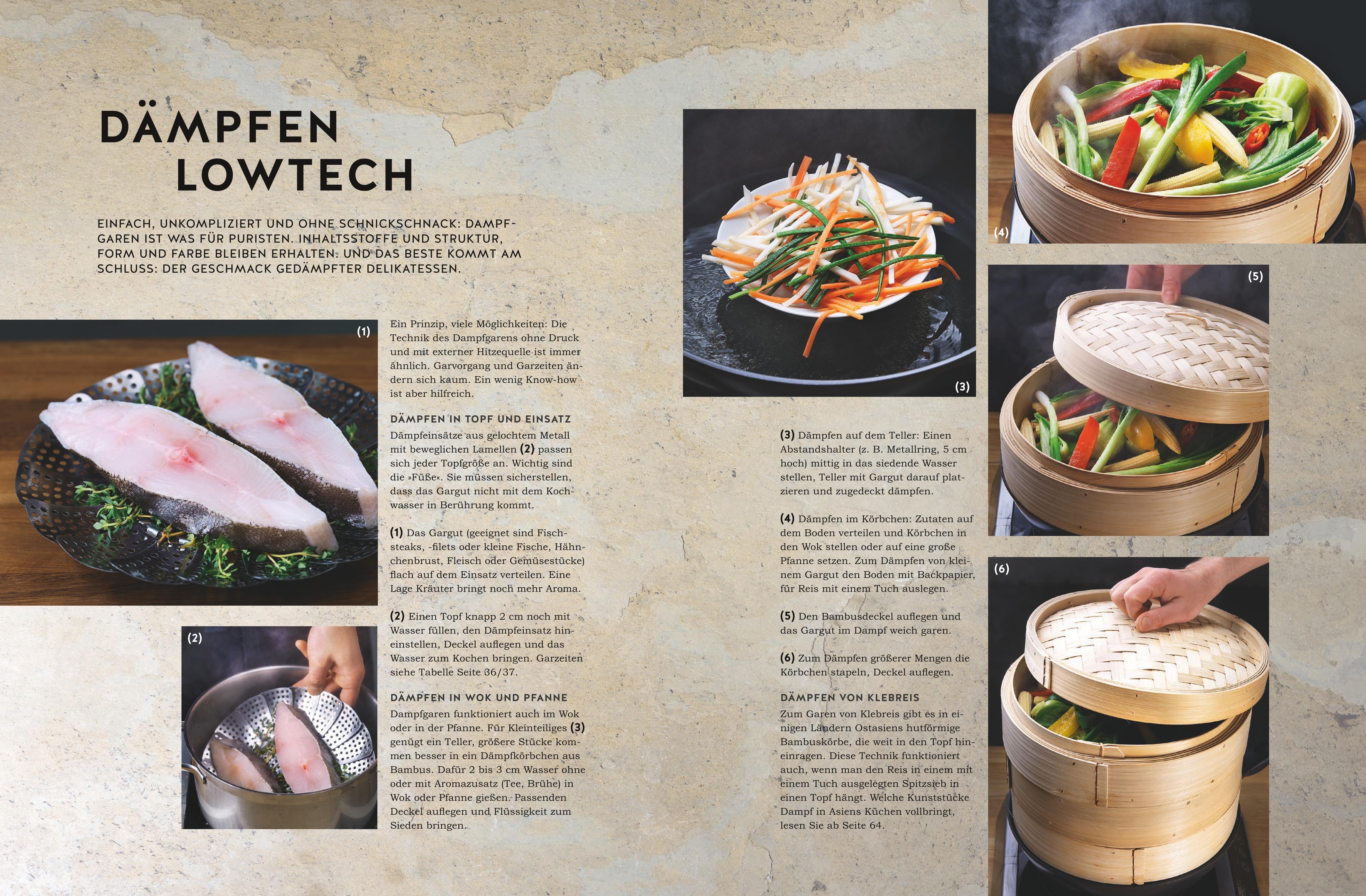 Beispielinhalt (Bild) Dämpfen und Sous-vide