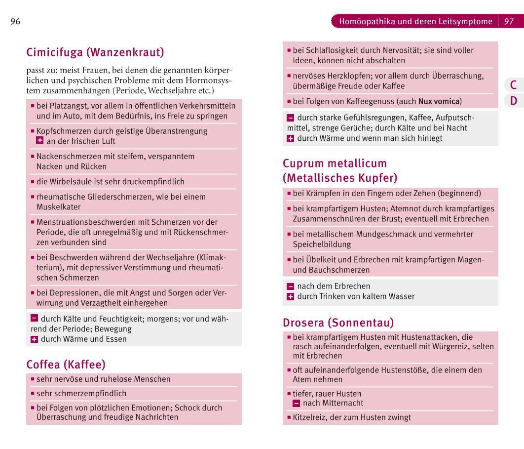 Beispielinhalt (Bild) Homöopathie