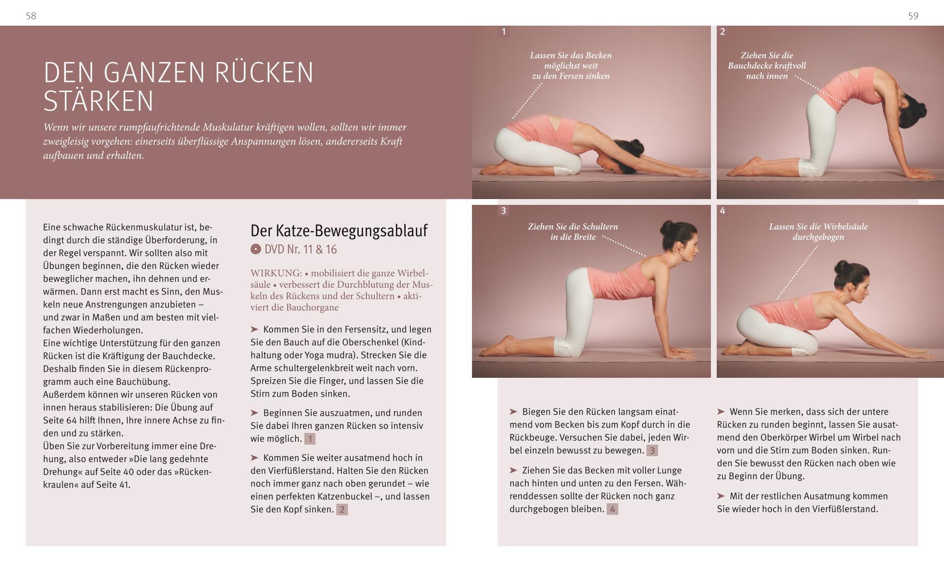 Beispielinhalt (Bild) Yoga für den Rücken (mit DVD)