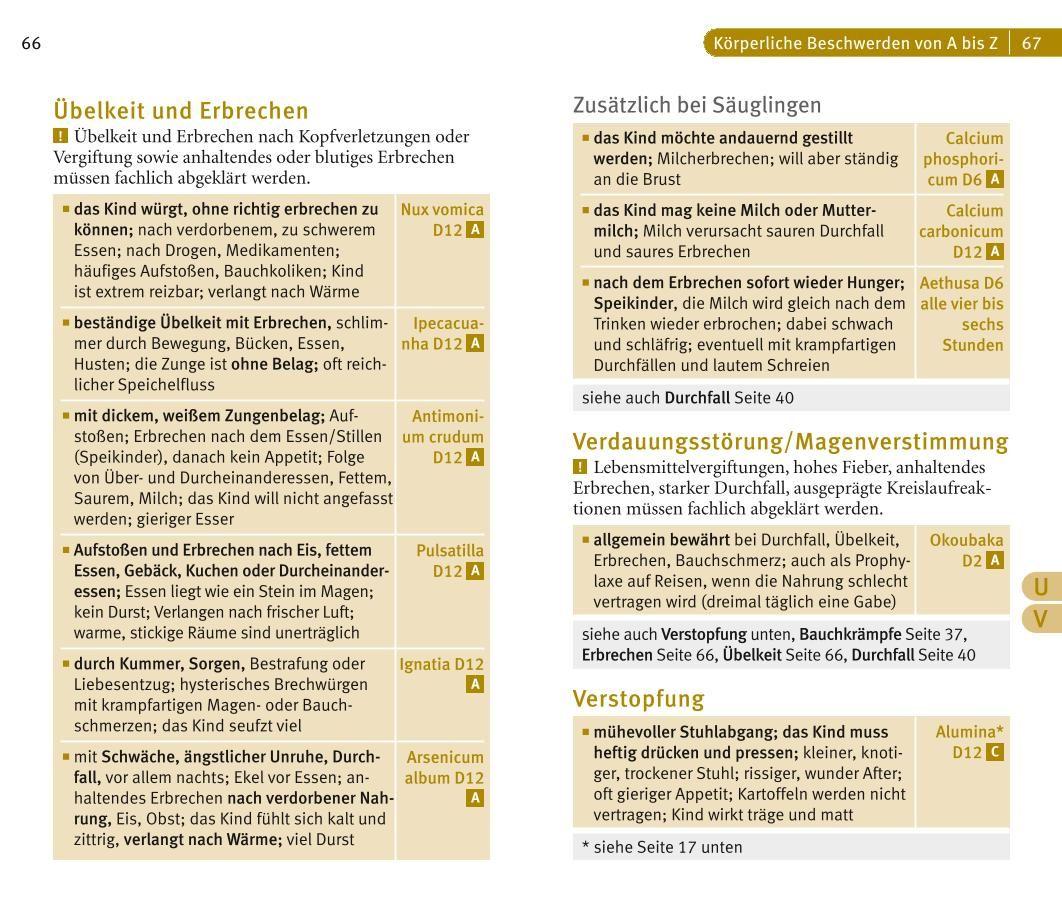 Beispielinhalt (Bild) Homöopathie für Kinder