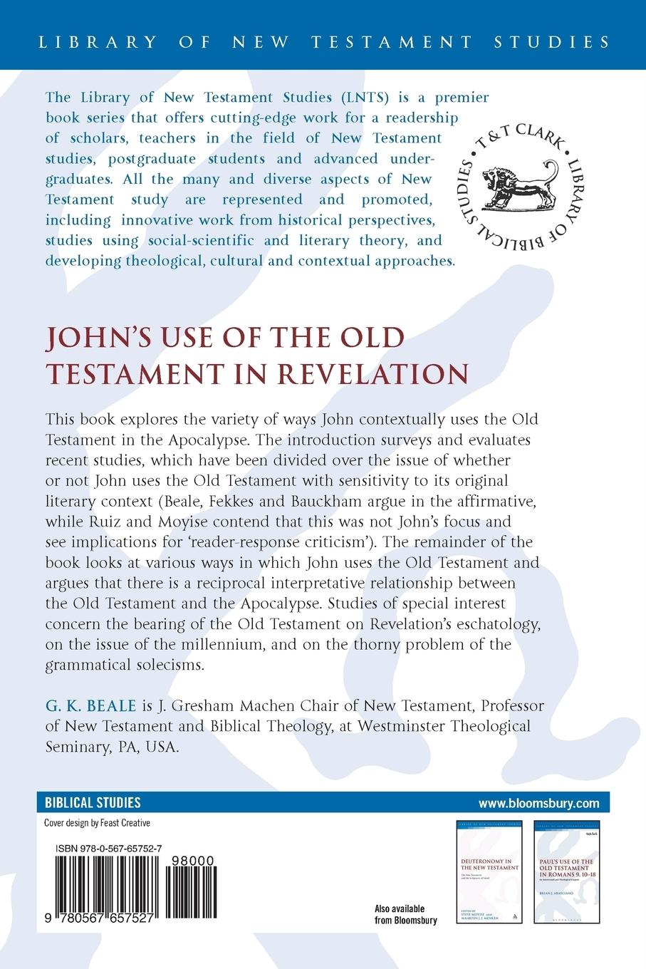 Rückseitencover John's Use of the Old Testament in Revelation
