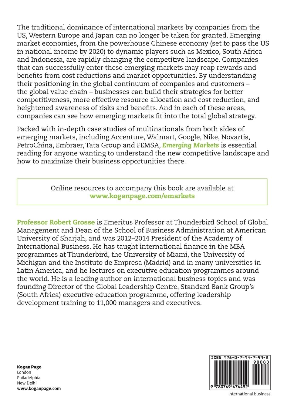 Rückseitencover Emerging Markets