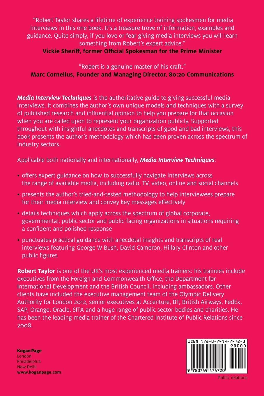 Rückseitencover Media Interview Techniques