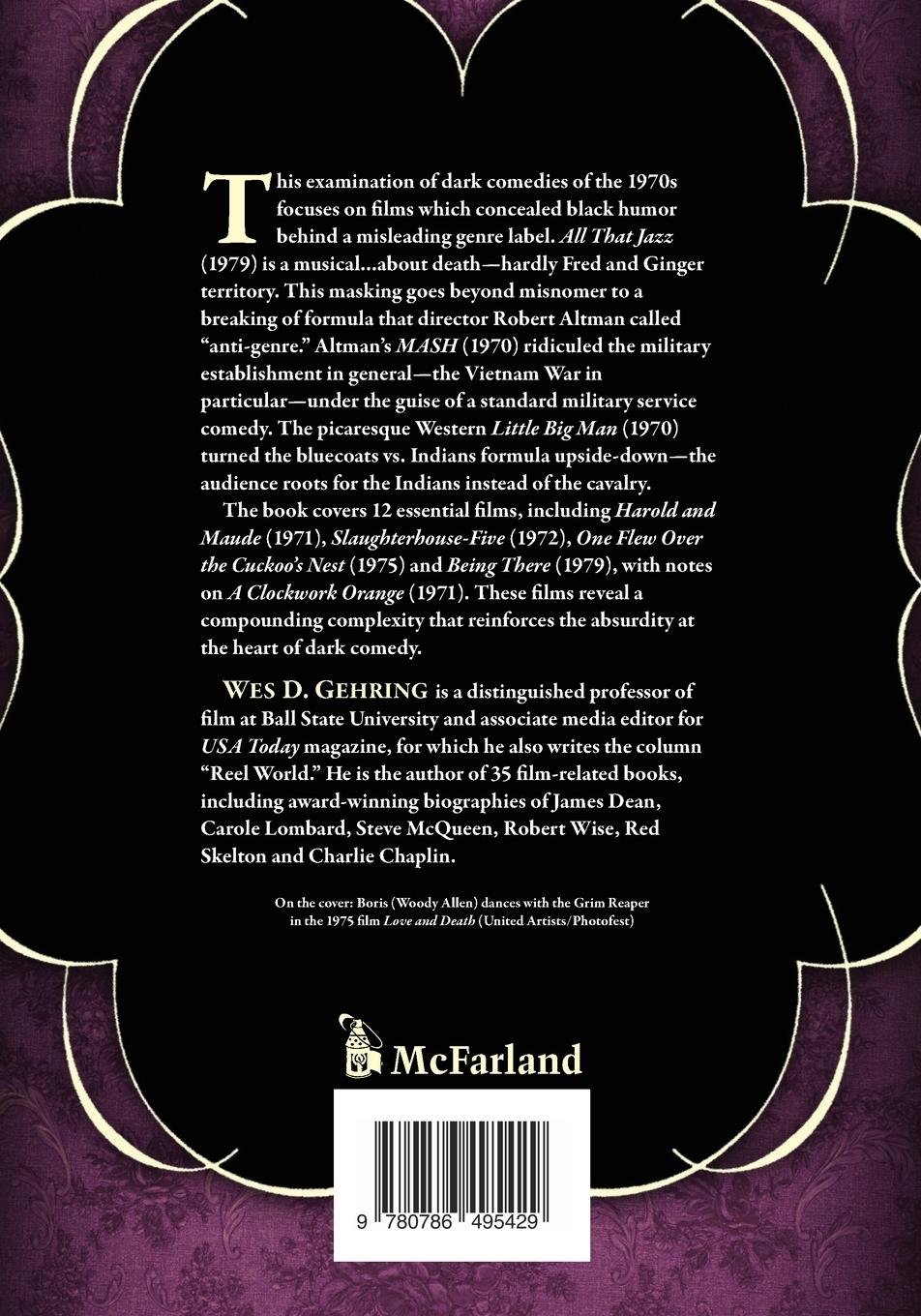 Rückseitencover Genre-Busting Dark Comedies of the 1970s