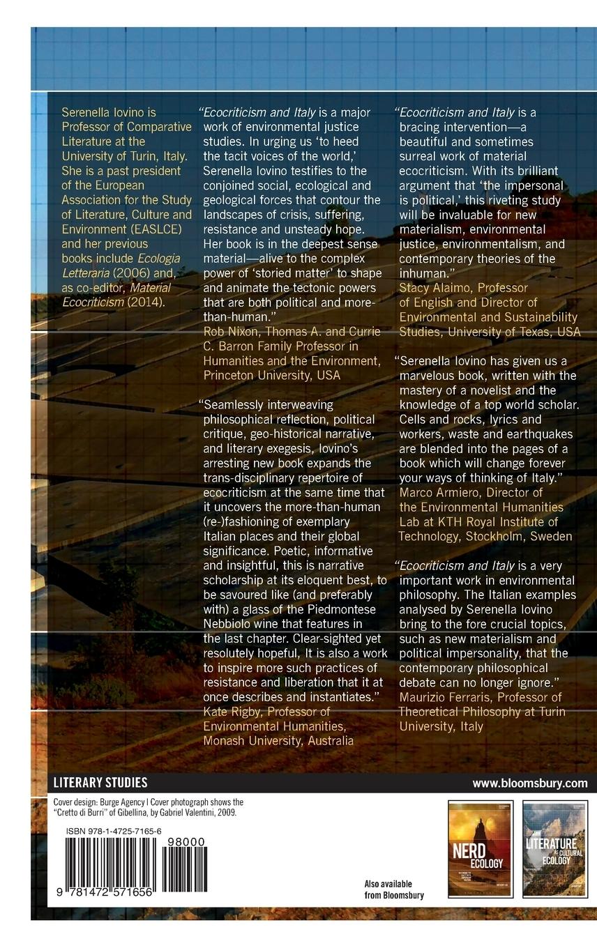 Rückseitencover Ecocriticism and Italy