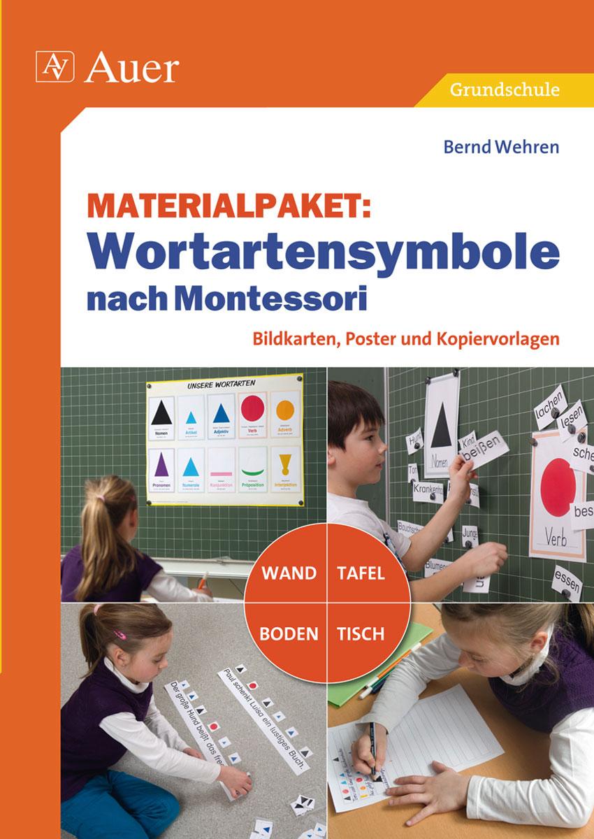 Vorderes Coverbild Materialpaket Wortartensymbole nach Montessori