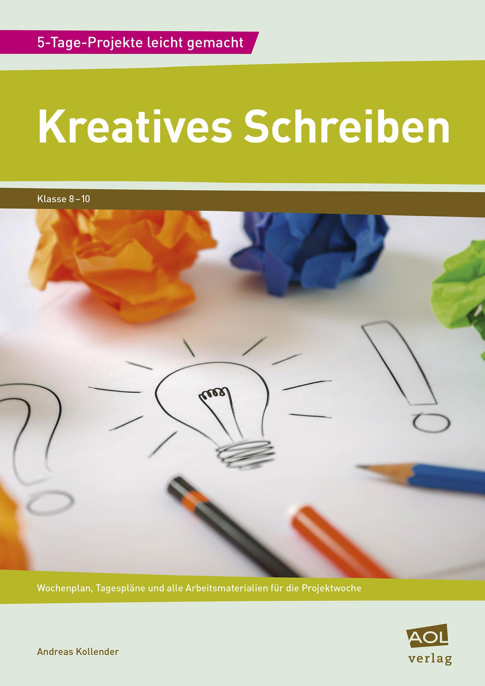 Vorderes Coverbild Kreatives Schreiben