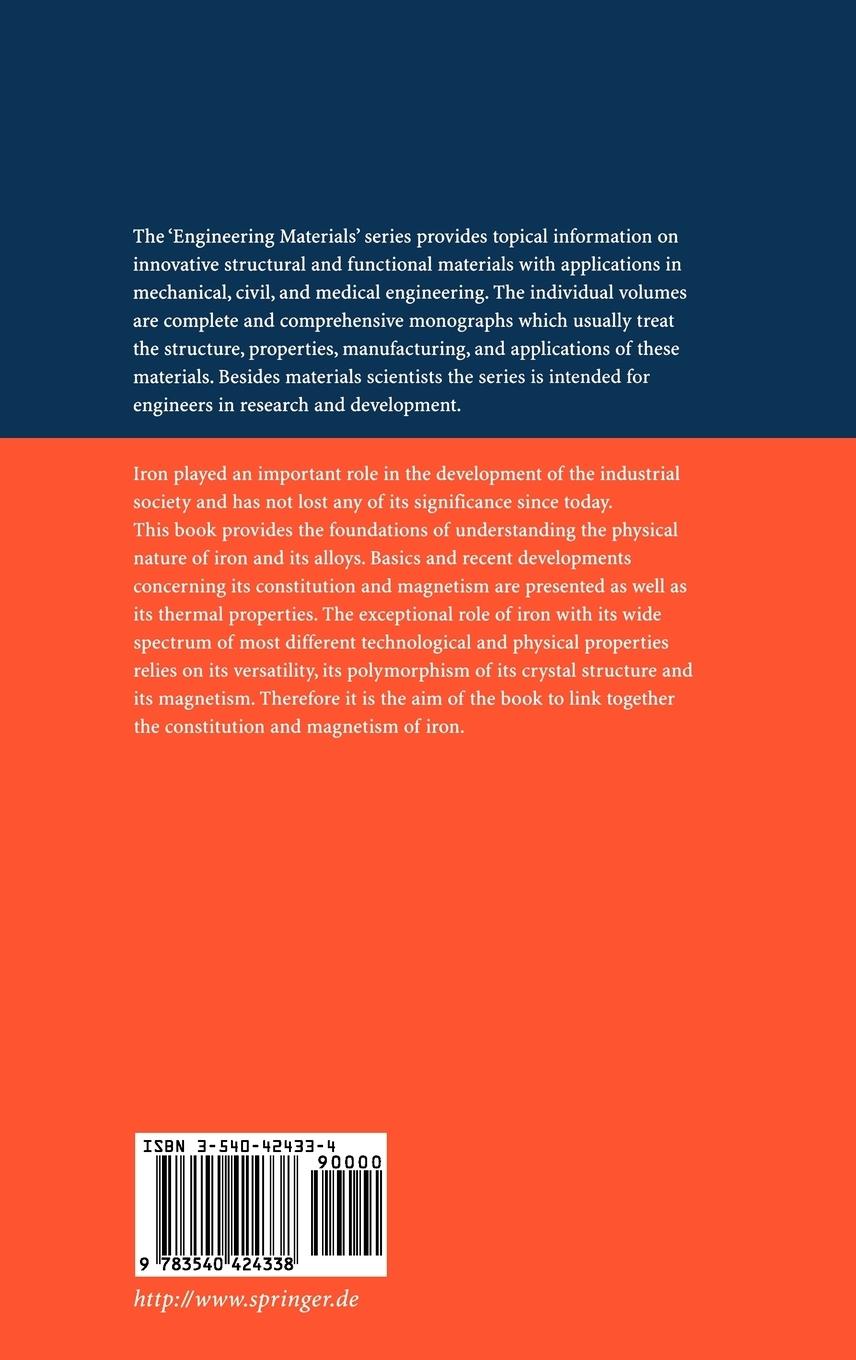 Rückseitencover Constitution and Magnetism of Iron and its Alloys