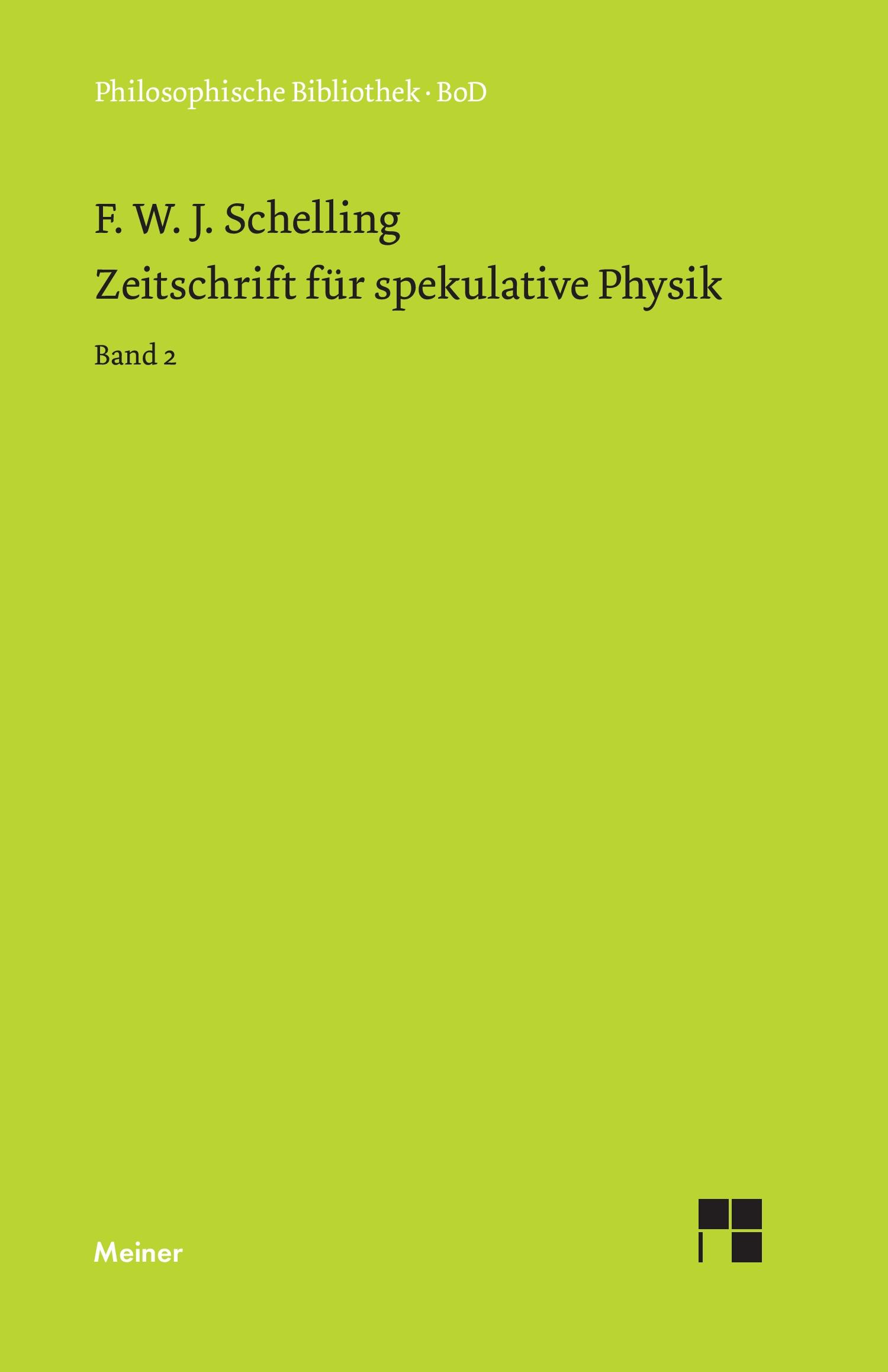 Vorderes Coverbild Zeitschrift für spekulative Physik / Zeitschrift für spekulative Physik
