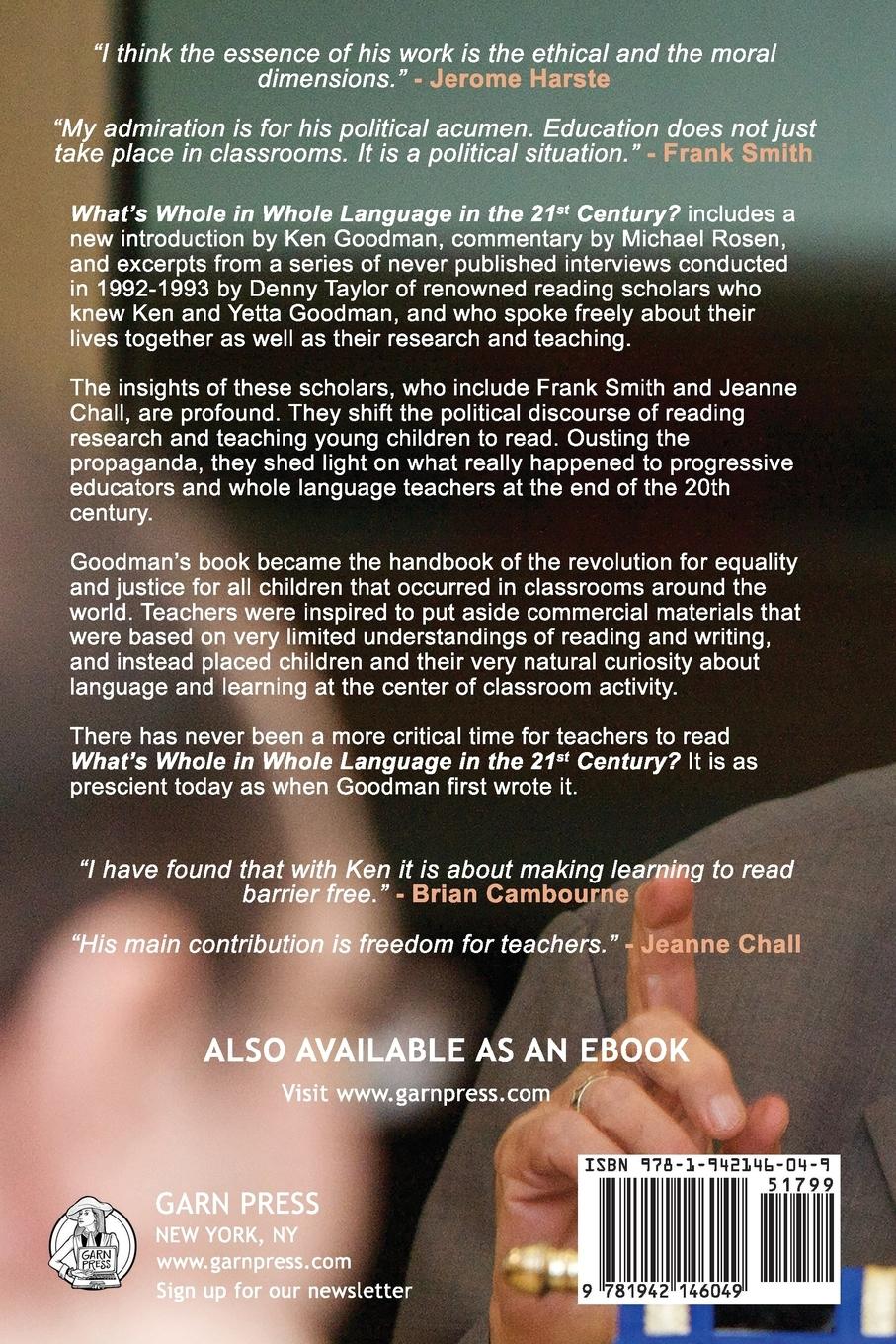 Rückseitencover What's Whole in Whole Language in the 21st Century?