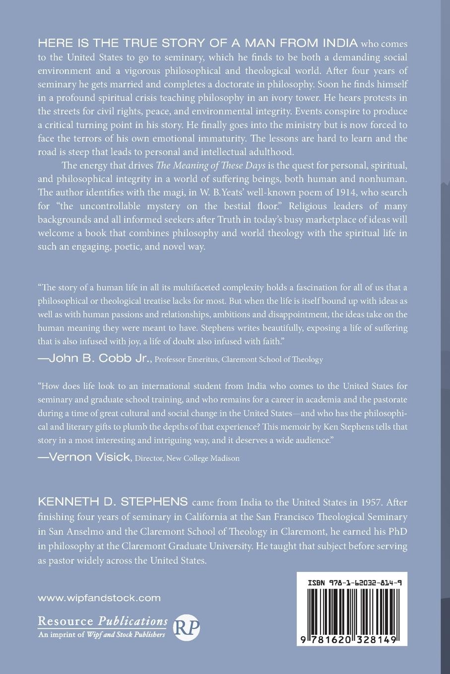 Rückseitencover The Meaning of These Days