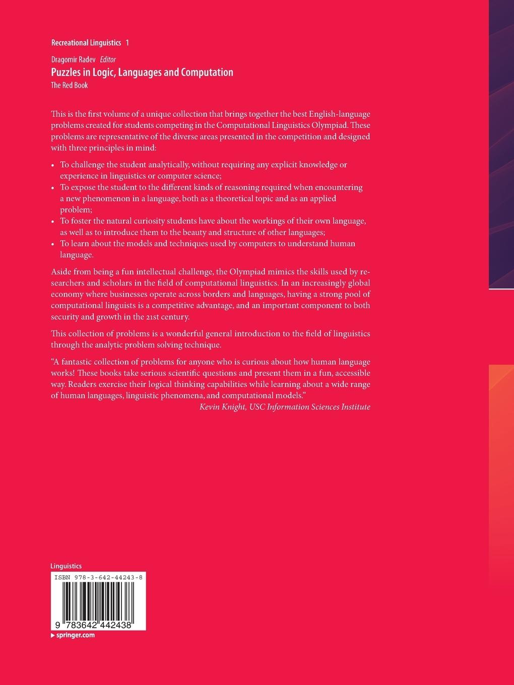 Rückseitencover Puzzles in Logic, Languages and Computation