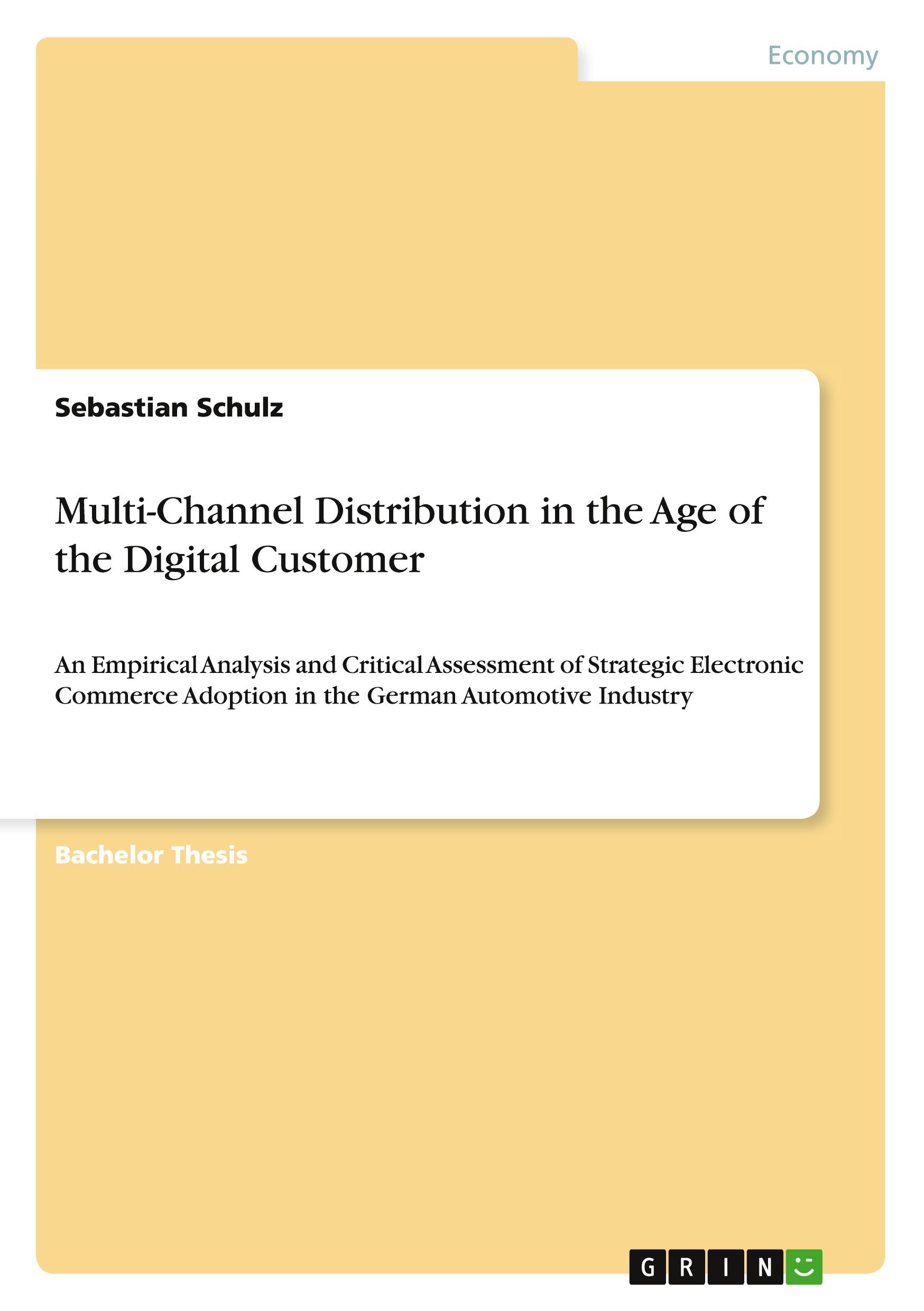 Vorderes Coverbild Multi-Channel Distribution in the Age of the Digital Customer