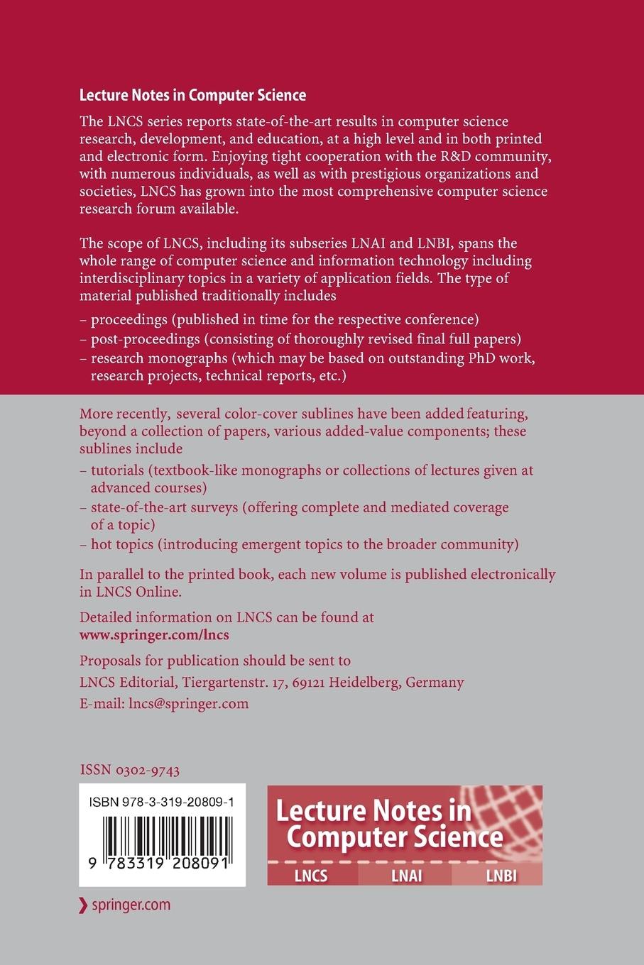 Rückseitencover Data and Applications Security and Privacy XXIX