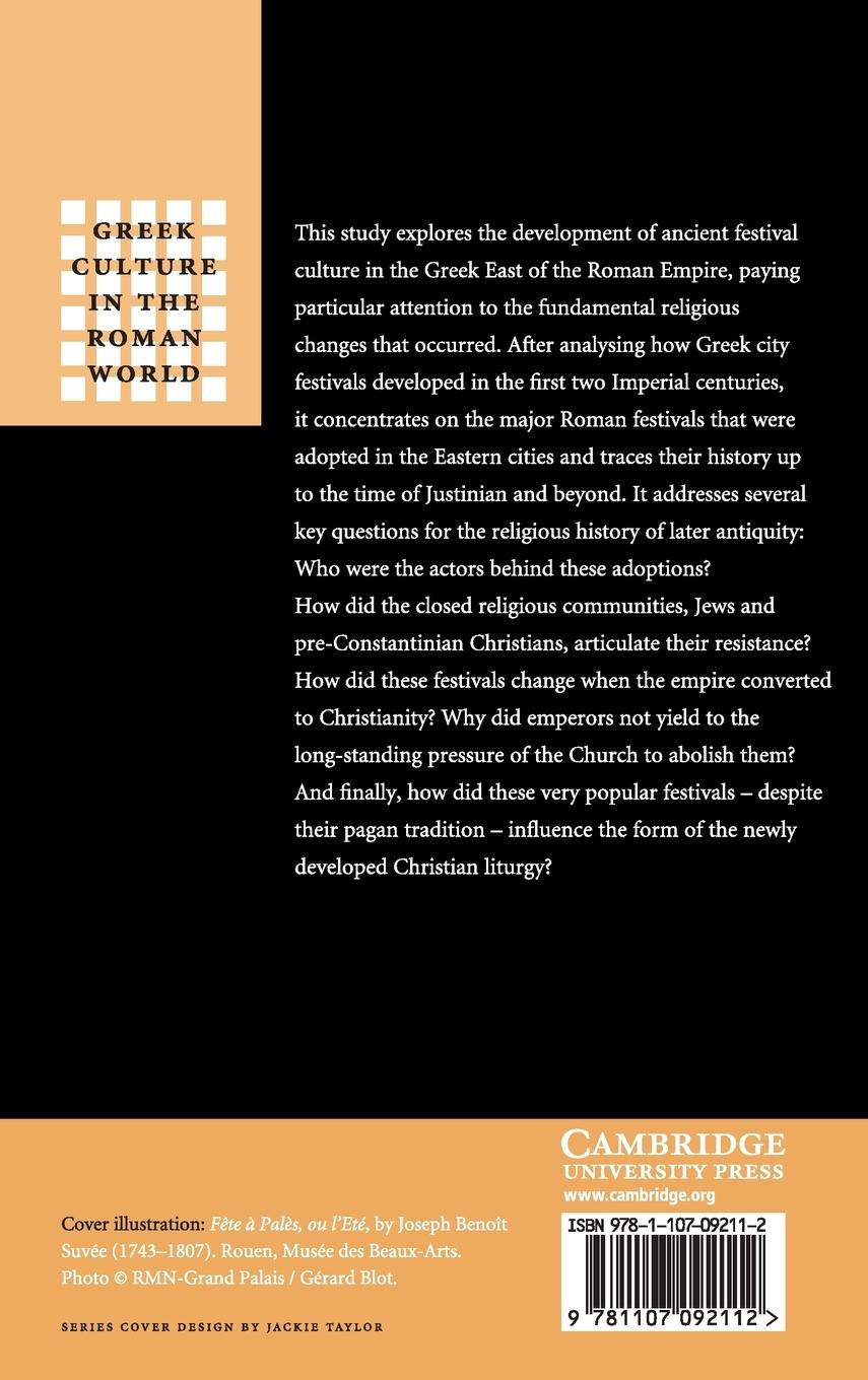 Rückseitencover Roman Festivals in the Greek East