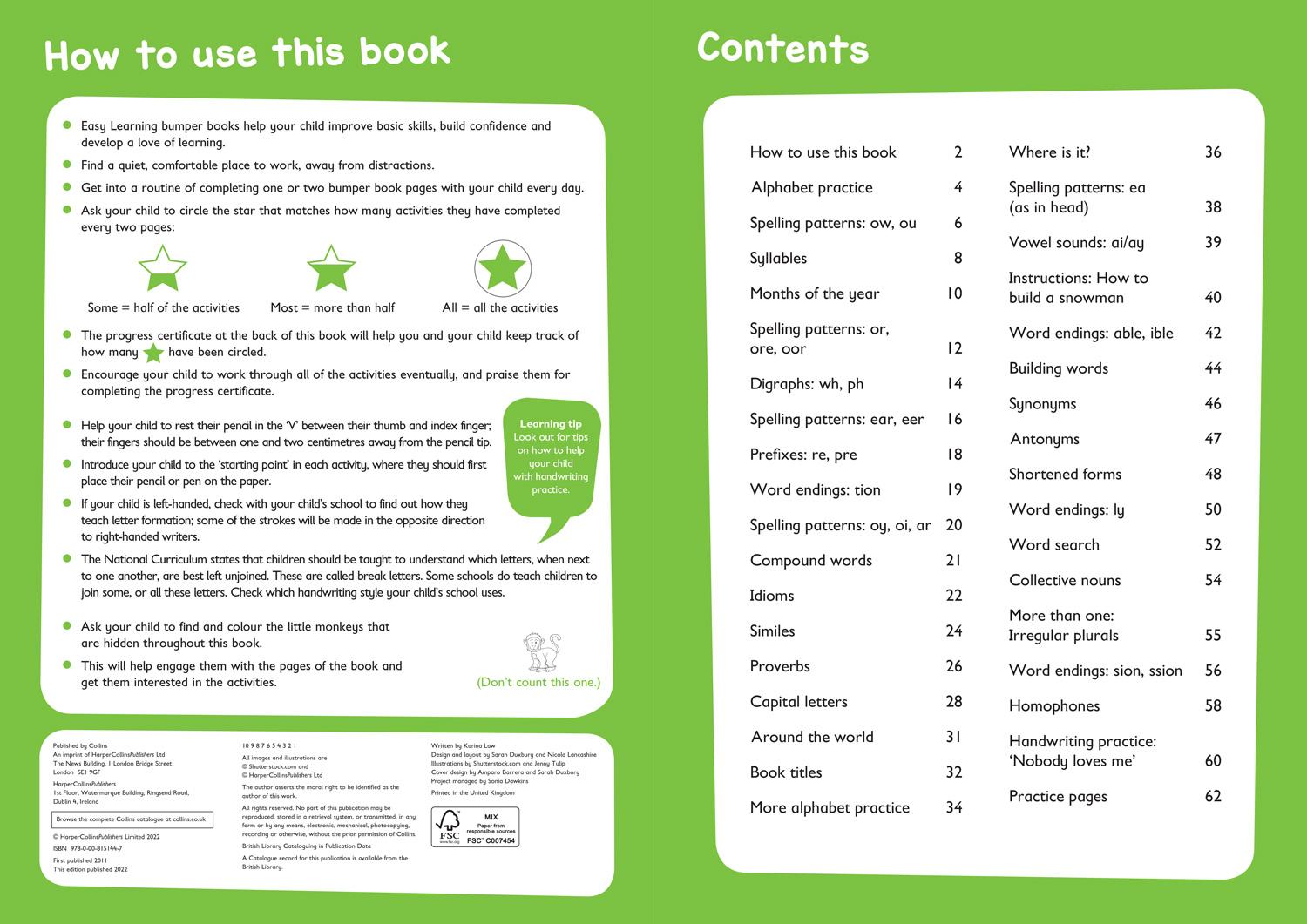 Beispielinhalt (Bild) Handwriting Bumper Book: Ages 7-9