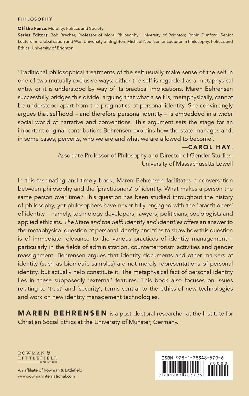 Rückseitencover State and the Self