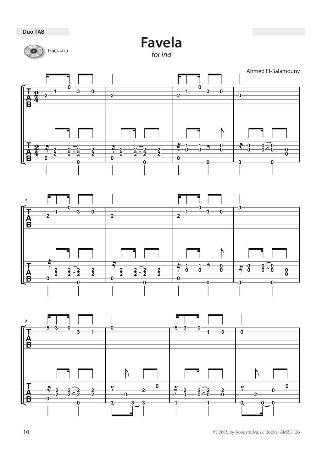 Beispielinhalt (Bild) Copacabana. Music and Tabs