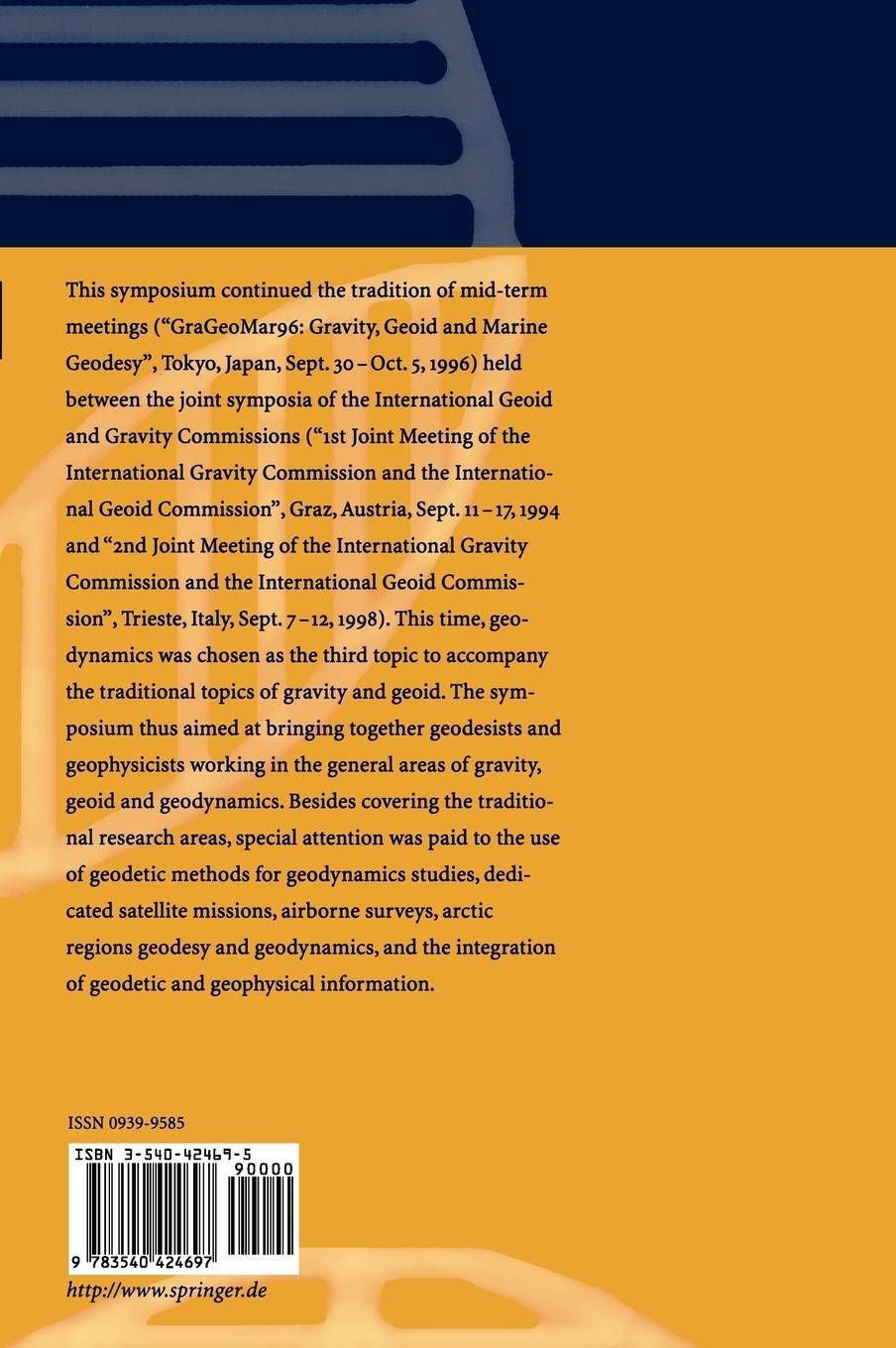 Rückseitencover Gravity, Geoid and Geodynamics 2000