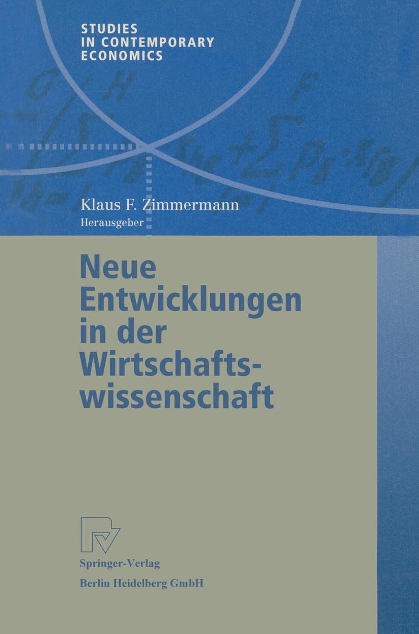 Vorderes Coverbild Neue Entwicklungen in der Wirtschaftswissenschaft