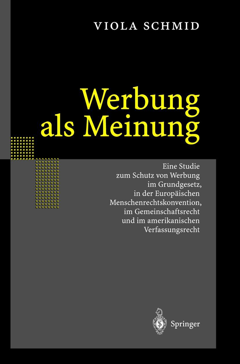 Vorderes Coverbild Werbung als Meinung