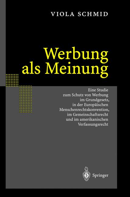 Vorderes Coverbild (hohe Qualität) Werbung als Meinung