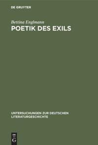 Vorderes Coverbild Poetik des Exils
