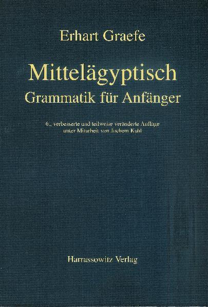 Vorderes Coverbild Mittelägyptische Grammatik für Anfänger