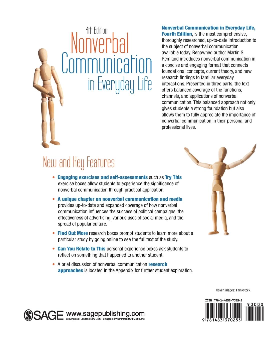 Rückseitencover Nonverbal Communication in Everyday Life