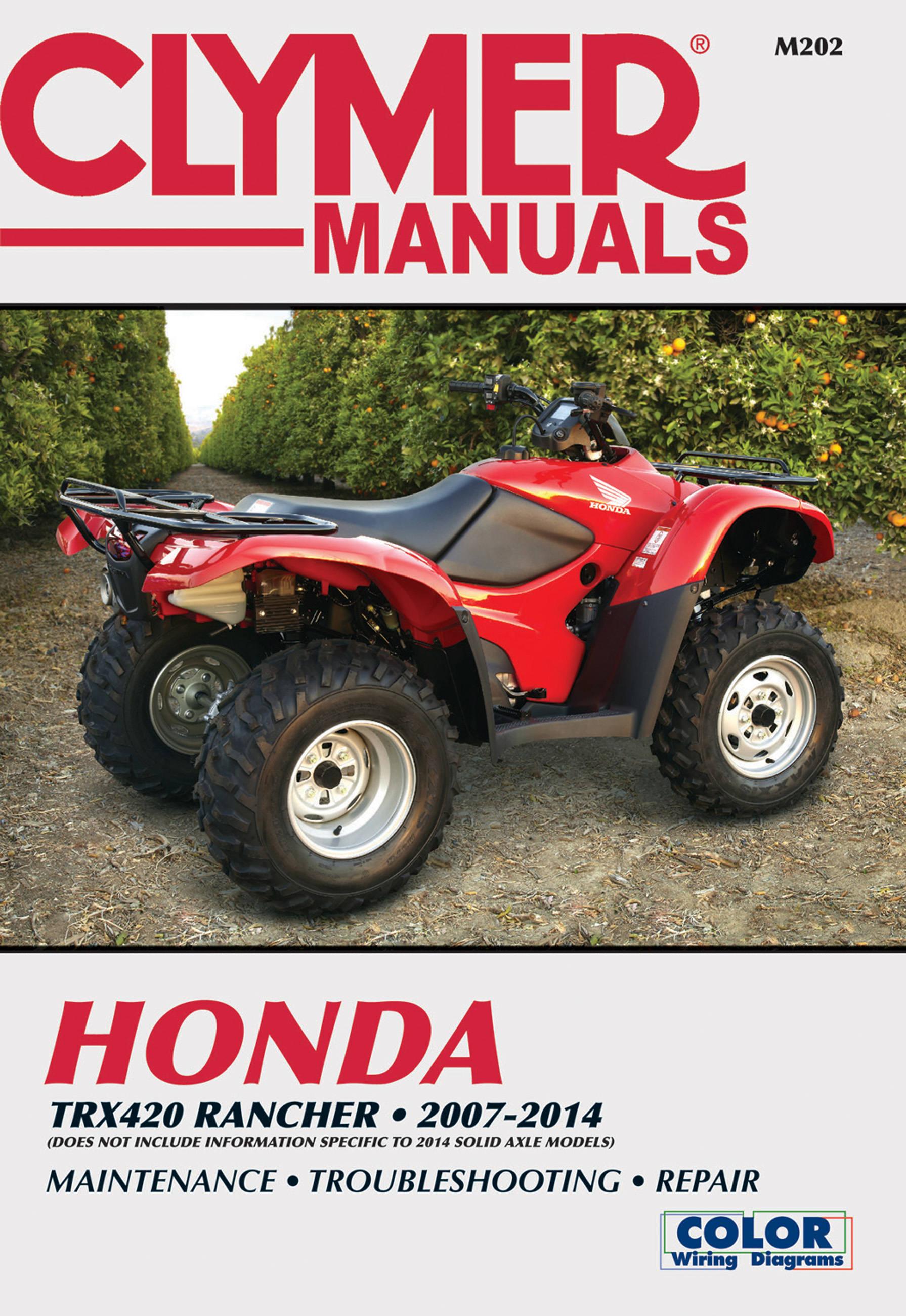 Vorderes Coverbild Honda TRX420 Rancher ATV (2007-2014) Service Repair Manual