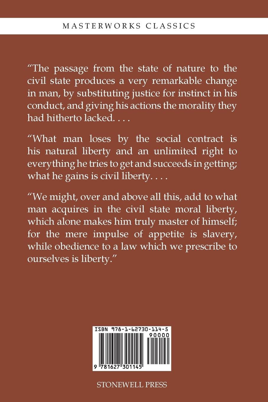 Rückseitencover The Social Contract and Other Political Writings