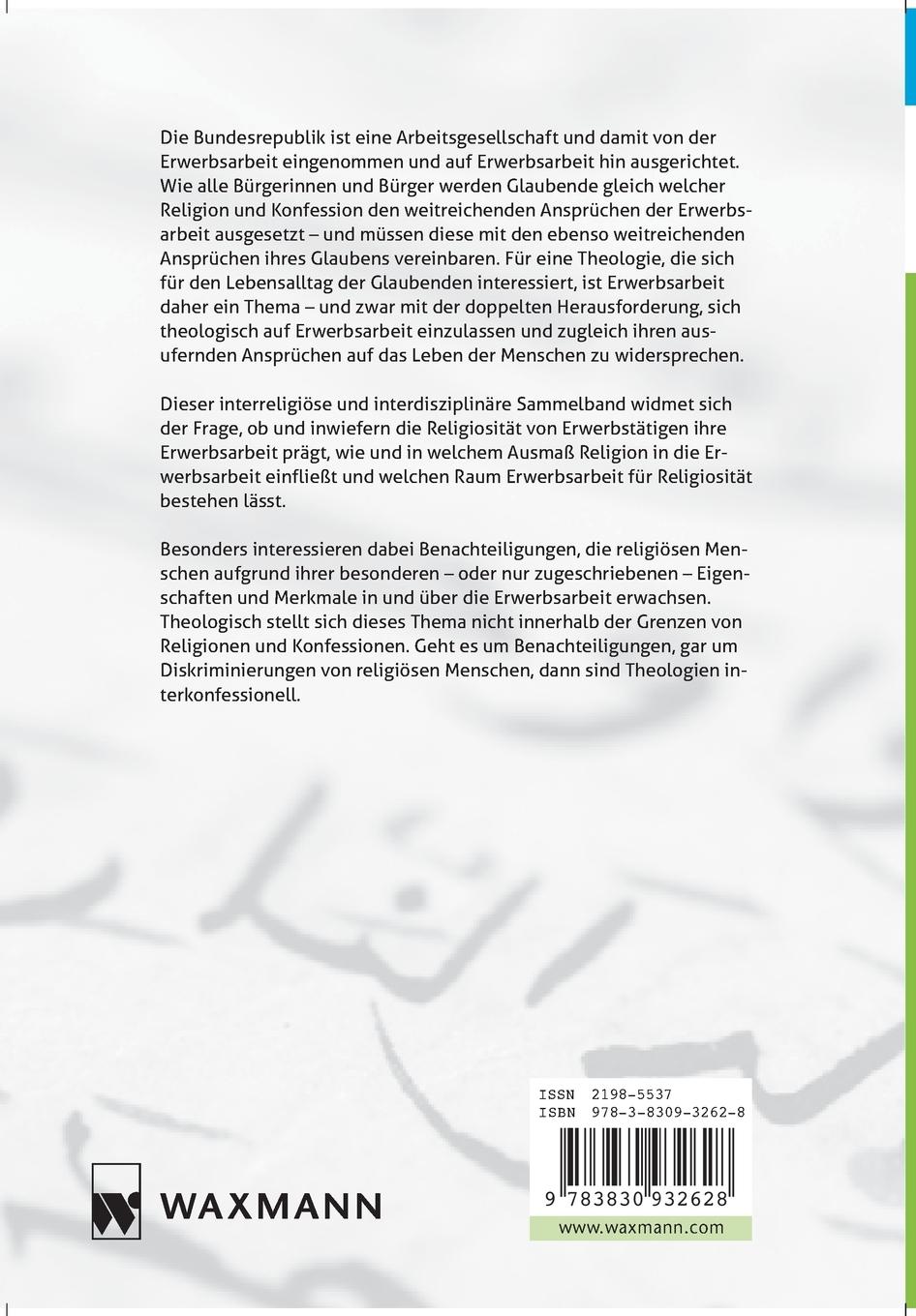 Rückseitencover Eine Arbeitsgesellschaft - auch für Muslime