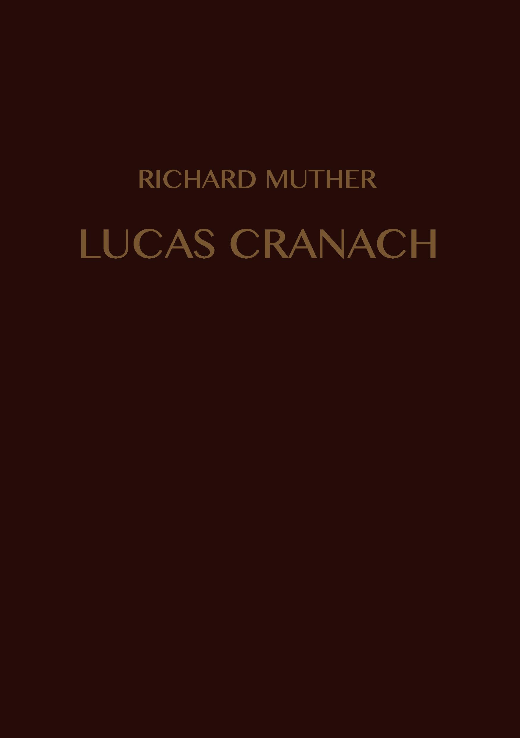Vorderes Coverbild Lucas Cranach