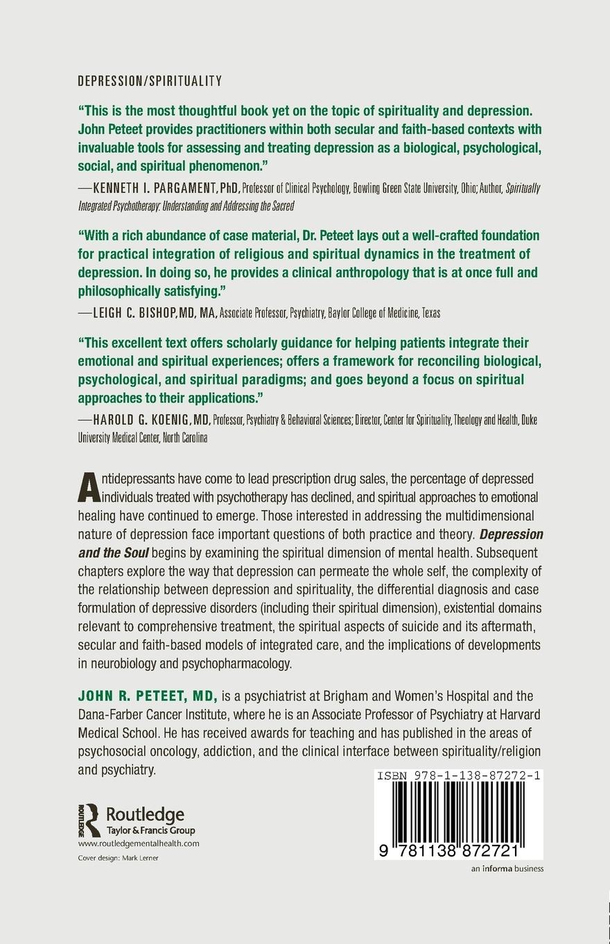 Rückseitencover Depression and the Soul