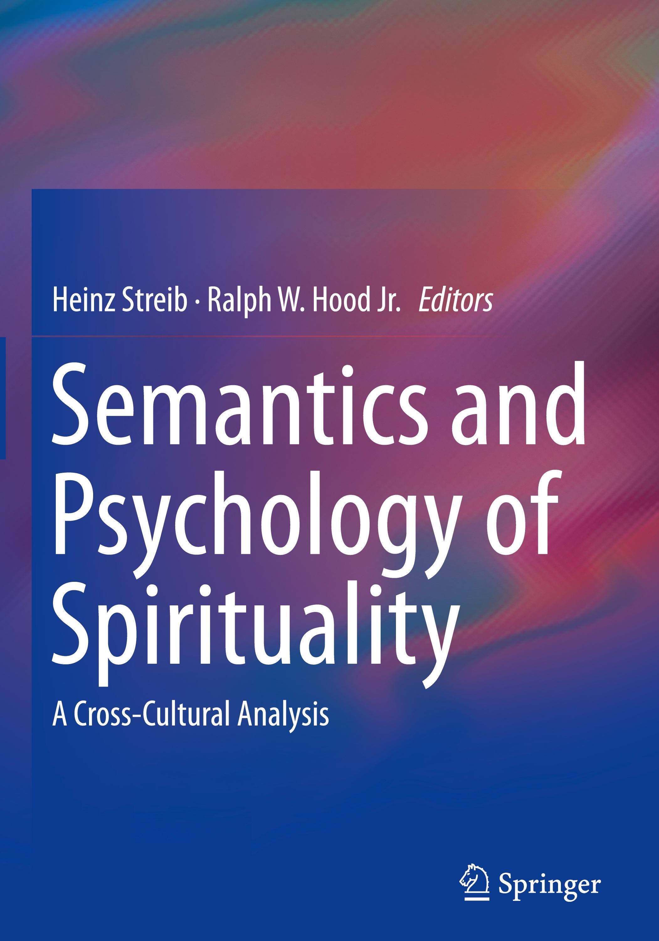 Vorderes Coverbild Semantics and Psychology of Spirituality