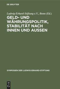 Vorderes Coverbild Geld- und Währungspolitik, Stabilität nach innen und aussen