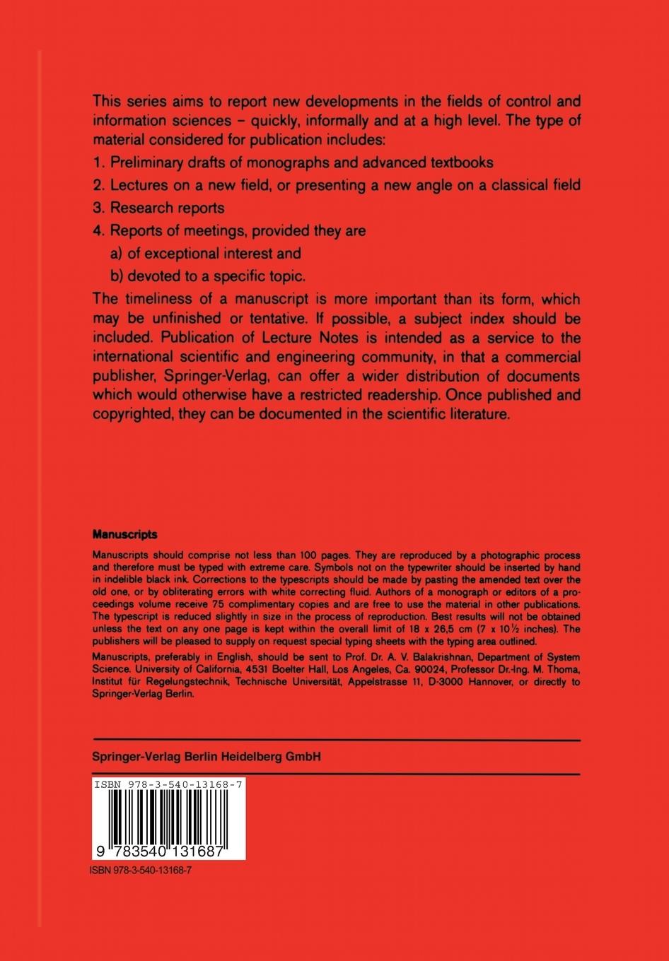 Rückseitencover Mathematical Theory of Networks and Systems