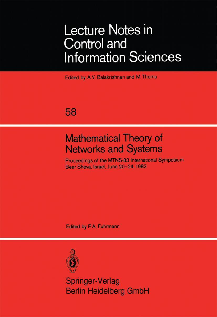 Vorderes Coverbild Mathematical Theory of Networks and Systems